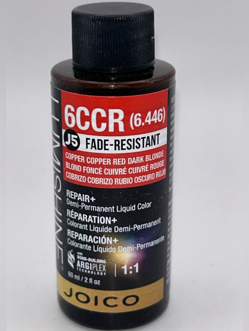 Joico Lumishine 6CCR Copper Copper-Red Demi-Permanent Liquid Color